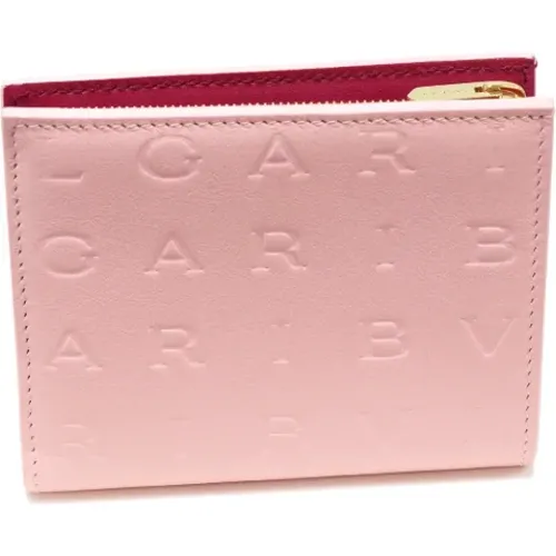 Pre-owned Wallets, female, , Size: ONE SIZE Pre-owned Leather wallets - Bvlgari Vintage - Modalova