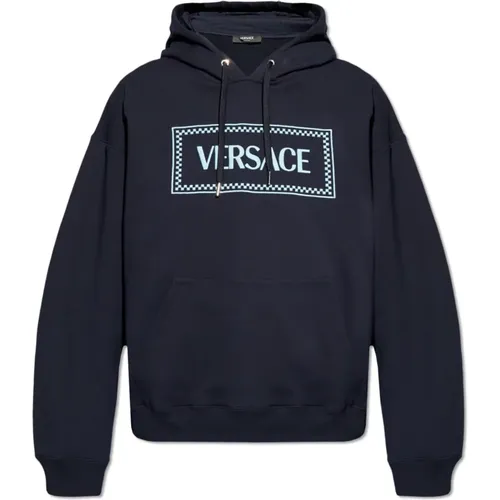 Hoodie mit Logo Versace - Versace - Modalova