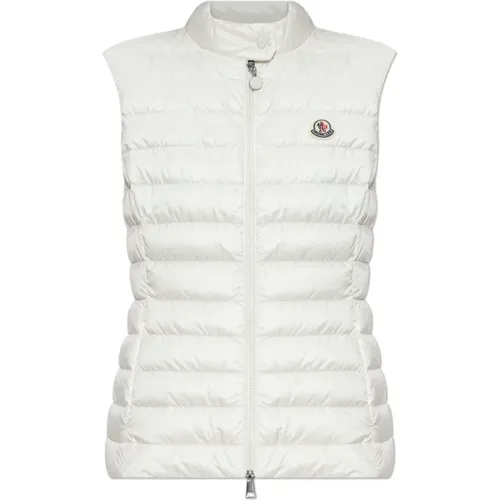 Vests, female, , Size: XL Down vest with stand-up collar - Moncler - Modalova