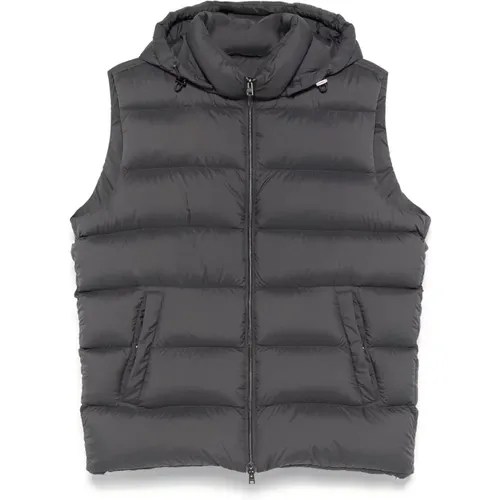 Detachable Hooded Vest with Pockets , male, Sizes: 3XL - Herno - Modalova