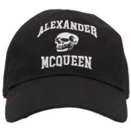 Caps, male, , Size: L Skull Varsity Baseball Cap - alexander mcqueen - Modalova