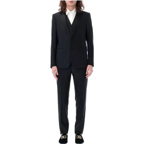 Elegant Smoking Suit , male, Sizes: L, XL - Dolce & Gabbana - Modalova