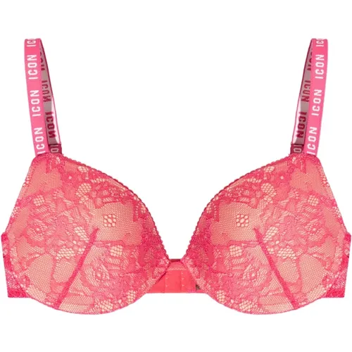 Bras, female, , Size: XL Lace Push-up Bra - Dsquared2 - Modalova