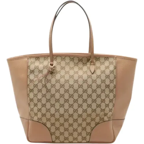 Pre-owned Tote Bags, female, , Size: ONE SIZE Pre-owned Canvas gucci-bags - Gucci Vintage - Modalova