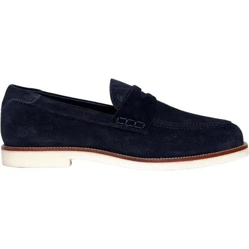 Suede Loafers , male, Sizes: 7 UK - Hogan - Modalova