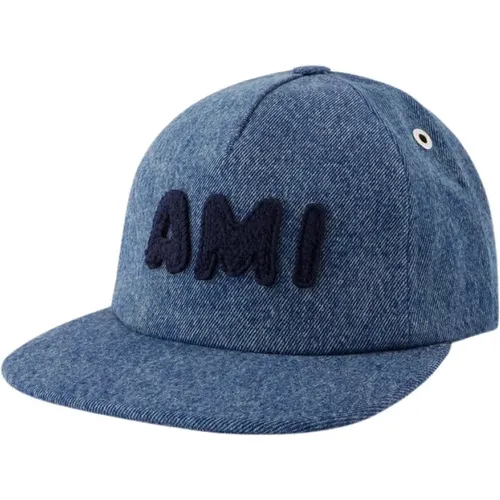 Caps, unisex, , Size: ONE SIZE Cotton Trucker Cap - Ami Paris - Modalova