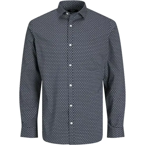 Elegantes Slim Fit Langarmhemd , Herren, Größe: 2XL - jack & jones - Modalova