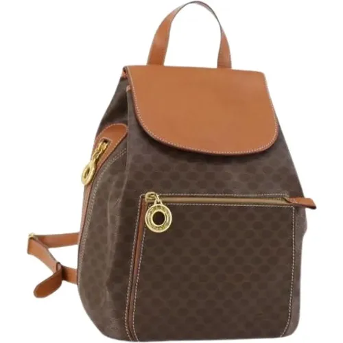 Pre-owned Backpacks, female, , Size: ONE SIZE Pre-owned Canvas Backpack - Celine Vintage - Modalova