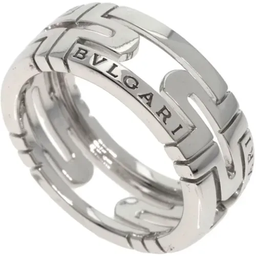 Pre-owned White Gold rings , female, Sizes: ONE SIZE - Bvlgari Vintage - Modalova