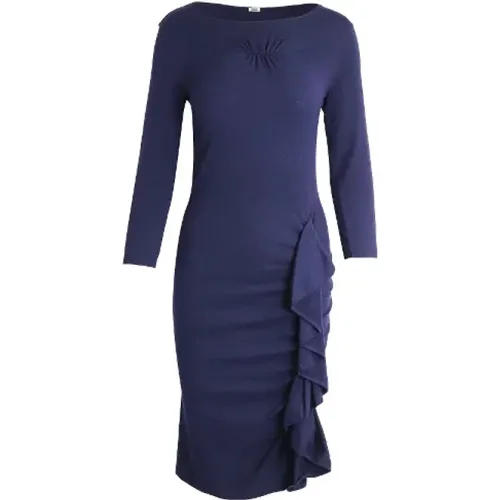 Pre-owned Wool dresses , female, Sizes: L - Moschino Pre-Owned - Modalova