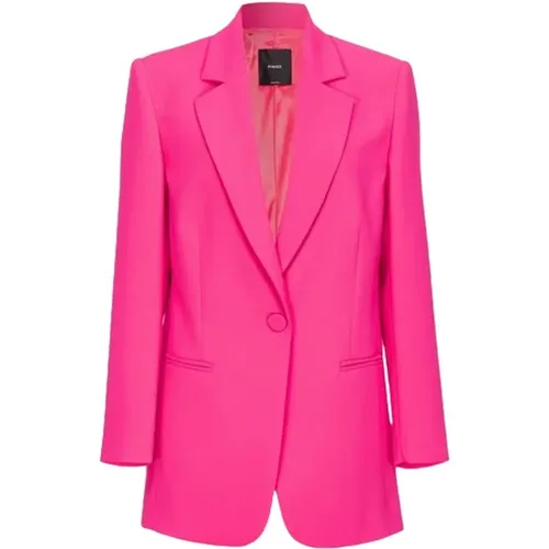 Polyester Jacket , female, Sizes: XS, S - pinko - Modalova