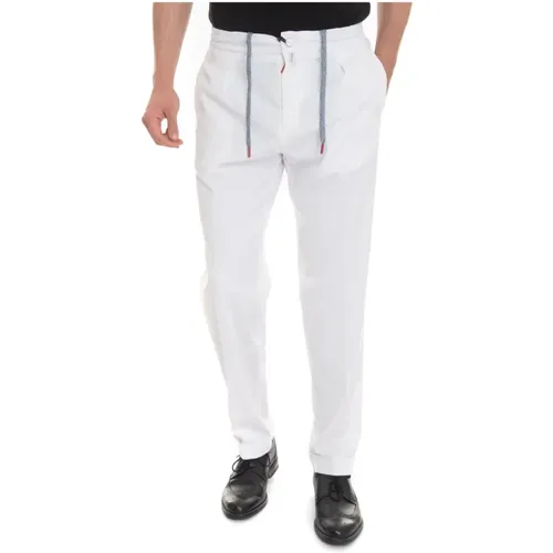 Chinos, male, , Size: W36 Stretch Waist Jogger Pants - Kiton - Modalova