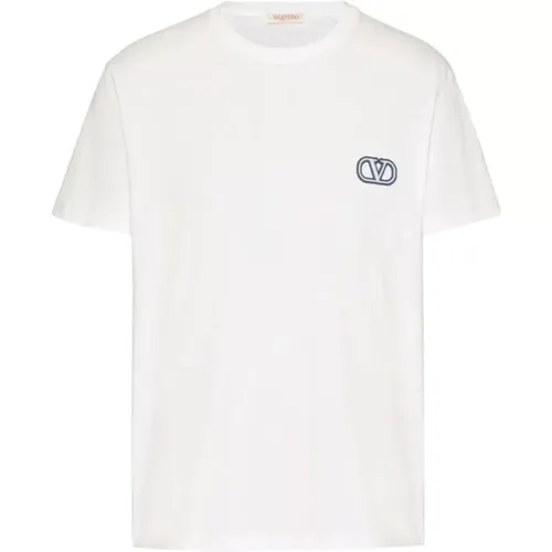 Herren Casual T-Shirt mit Einzigartigem Design , Herren, Größe: L - Valentino Garavani - Modalova