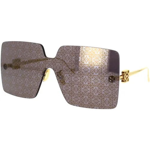 Exuberant Mask Style Sunglasses Lw40082U 0030C , unisex, Sizes: ONE SIZE - Loewe - Modalova