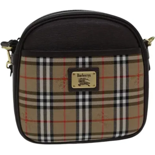 Pre-owned Cross Body Bags, female, , Size: ONE SIZE Pre-owned Canvas shoulder-bags - Burberry Vintage - Modalova