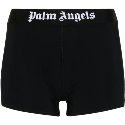 Schwarze Shorts für Frauen Ss24 , Damen, Größe: S - Palm Angels - Modalova