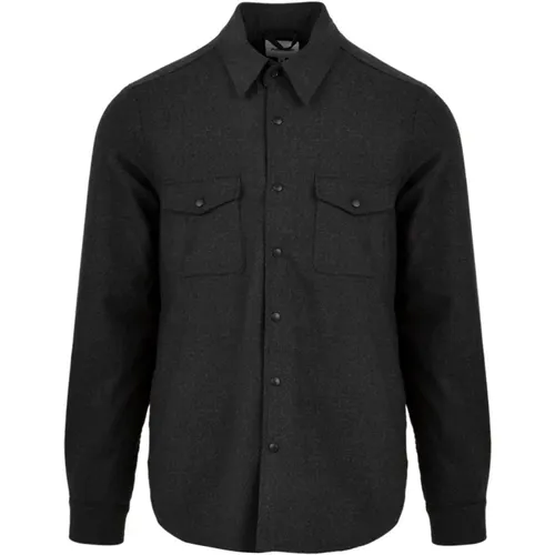 Anthracite Shirts , male, Sizes: L, XL, M, S - Aspesi - Modalova