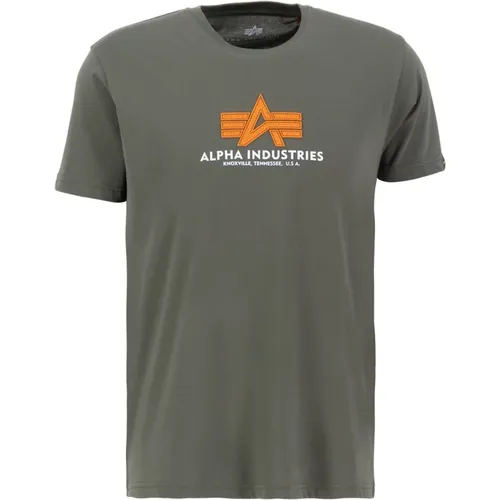 Modernes Komfort T-Shirt mit 3D-Druck , Herren, Größe: 3XL - alpha industries - Modalova