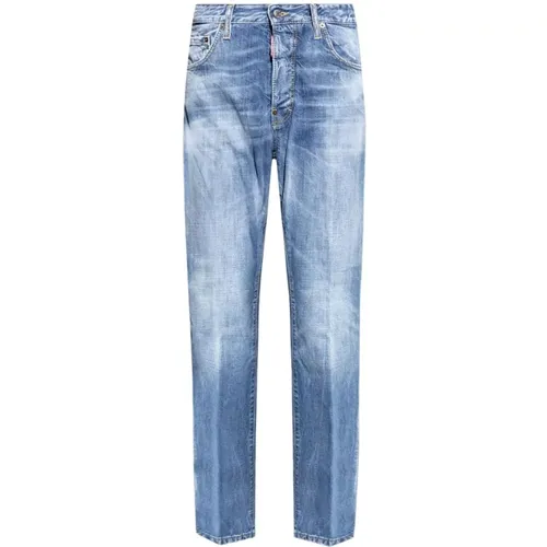 Straight Jeans, male, , Size: XL Casual Men's Pants - Dsquared2 - Modalova