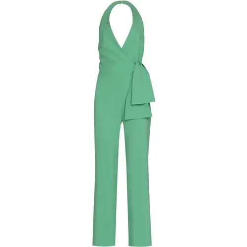 Crepe Halterneck Jumpsuit , Damen, Größe: 2XS - pinko - Modalova