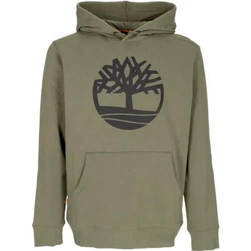 Hoodies, male, , Size: L Tree Logo Hoodie Earth/Black - Timberland - Modalova