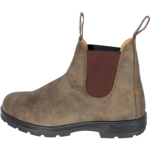 Rustic Leder Chelsea Stiefel , Herren, Größe: 41 1/2 EU - Blundstone - Modalova