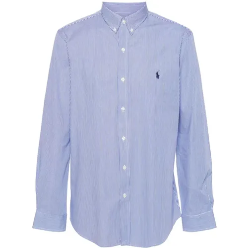 Blau Weiß Gestreiftes Hemd , Herren, Größe: XL - Ralph Lauren - Modalova