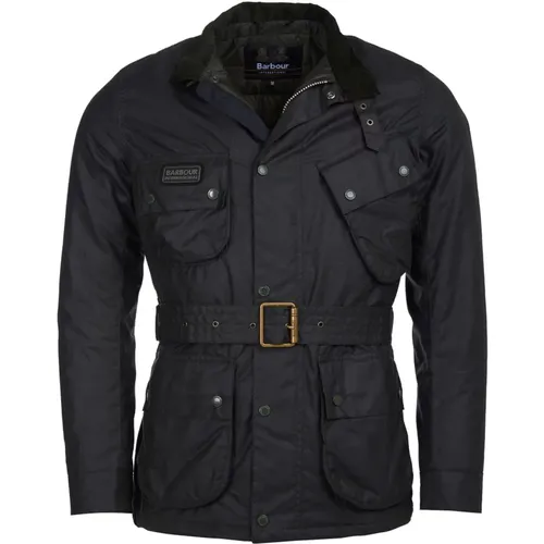 Light Jackets, male, , Size: M New SL International Wax Jacket - Barbour - Modalova