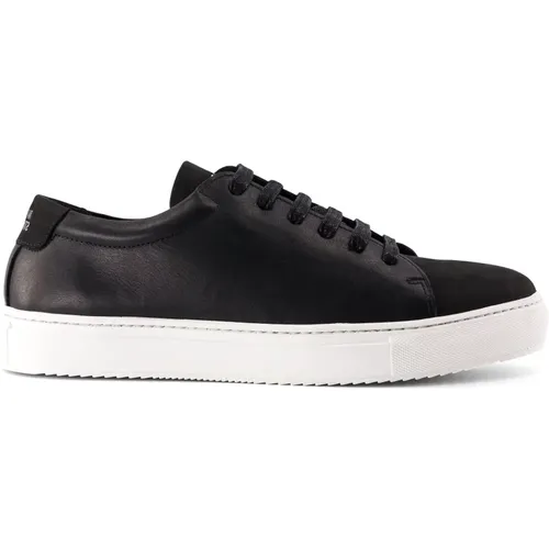 Handgefertigte Schwarze Nubuk Sneakers - NATIONAL STANDARD - Modalova