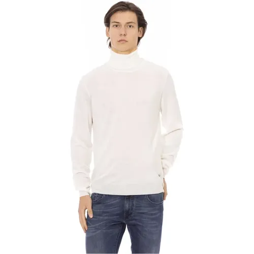 Turtlenecks, male, , Size: L Trendy Knitwear - Monogram Detail - Baldinini - Modalova