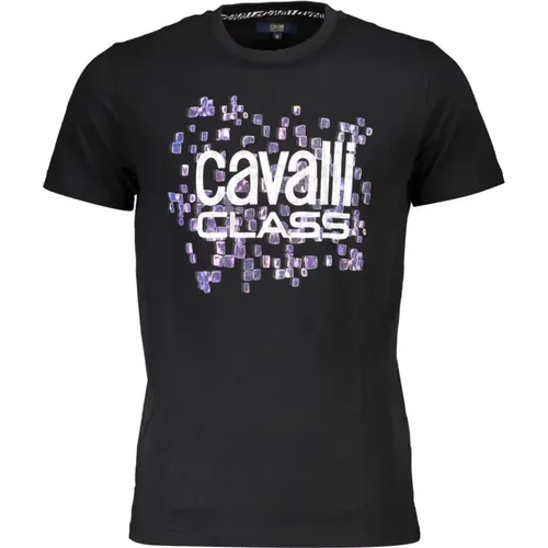 Short Sleeve Logo Print T-Shirt , female, Sizes: XL, L - Cavalli Class - Modalova