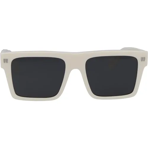 Off , Stylish Lawton Sunglasses for Summer , unisex, Sizes: 54 MM - Off White - Modalova