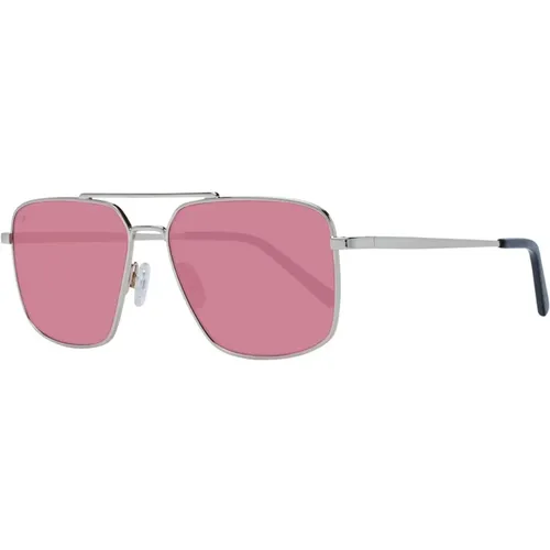 Sunglasses, male, , Size: ONE SIZE Pink Photochromatic Aviator Sunglasses - Serengeti - Modalova