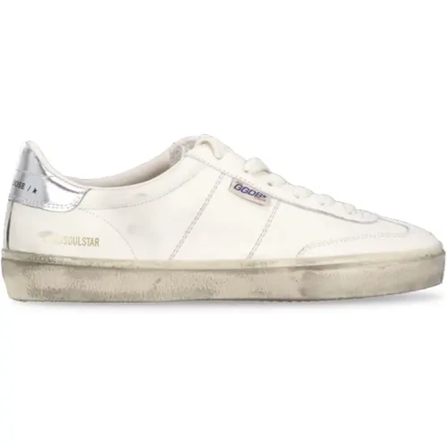 Sneakers, male, , Size: 6 US Vintage Leather Sneakers - Golden Goose - Modalova