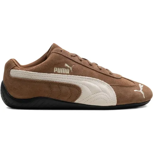 Sneakers, male, , Size: 10 1/2 US Coffee Lace-Up Sneakers - Puma - Modalova