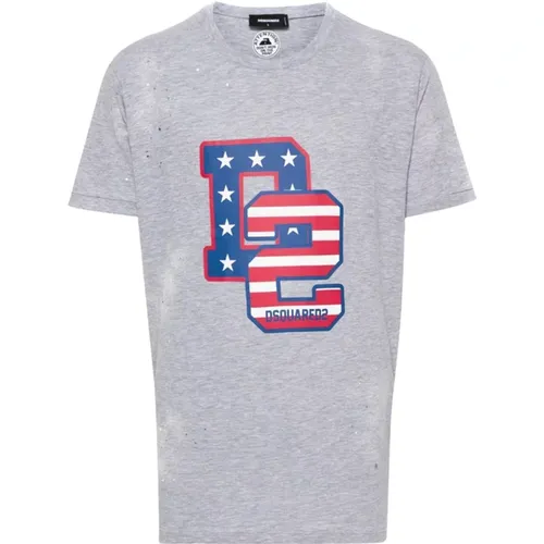 Stylish T-shirts for Men and Women , male, Sizes: M, XL - Dsquared2 - Modalova