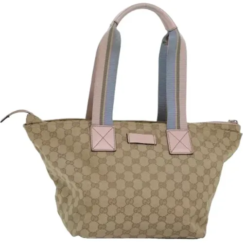 Pre-owned Tote Bags, female, , Size: ONE SIZE Pre-owned Canvas totes - Gucci Vintage - Modalova