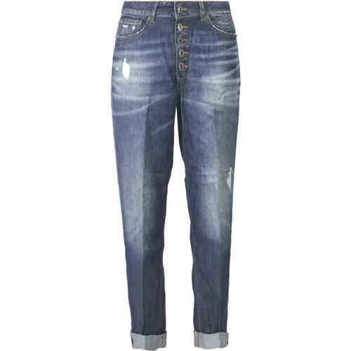 Dark denim straight jeans Koons model , female, Sizes: W29, W27, W30, W26, W28 - Dondup - Modalova