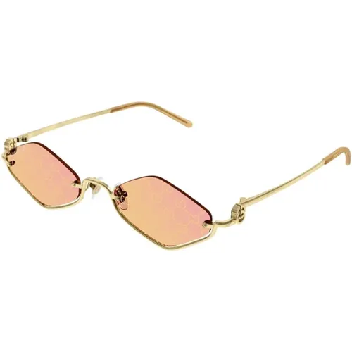 Gold Gelbe Sonnenbrille Gg1604S 004 - Gucci - Modalova