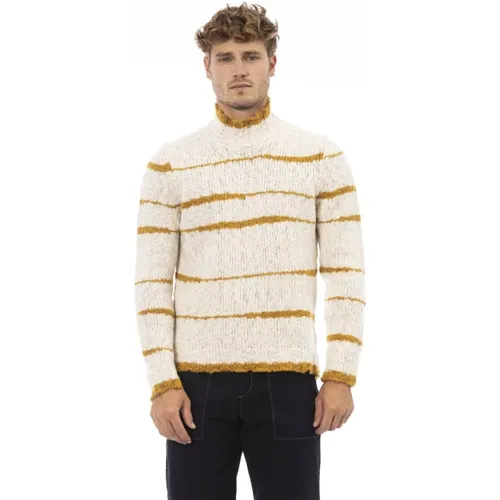 Turtlenecks, male, , Size: L Turtleneck Sweater - Long Sleeve - Alpha Studio - Modalova
