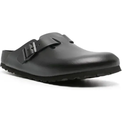 Clogs, male, , Size: 6 US Leather Slip-On Sandals - Birkenstock - Modalova