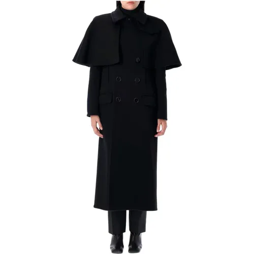 Long Cape Coat Outerwear , female, Sizes: XS - Chloé - Modalova