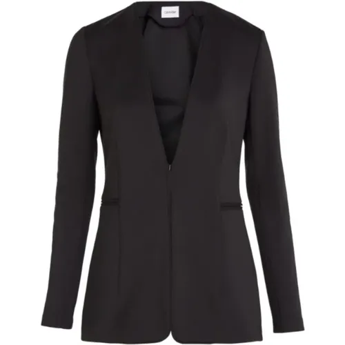 Damen Strickblazer , Damen, Größe: M - Calvin Klein - Modalova