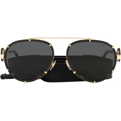 Pilot sunglasses , unisex, Sizes: 61 MM - Versace - Modalova