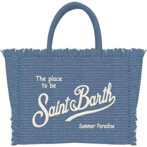 Straw Mini Vanity Bag Fringed , female, Sizes: ONE SIZE - MC2 Saint Barth - Modalova