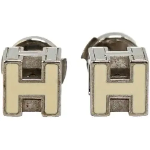 Pre-owned Metal earrings , female, Sizes: ONE SIZE - Hermès Vintage - Modalova