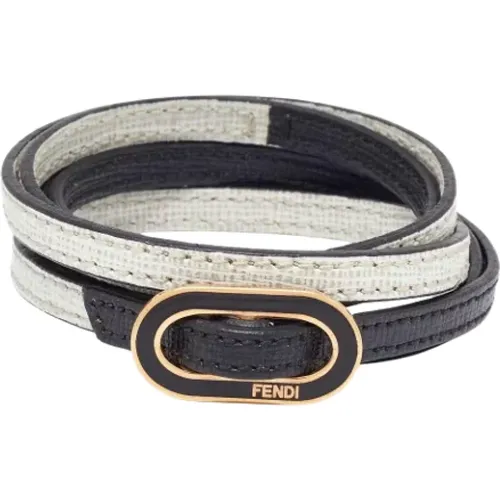 Pre-owned Jewellery, female, , Size: ONE SIZE Pre-owned Leather bracelets - Fendi Vintage - Modalova