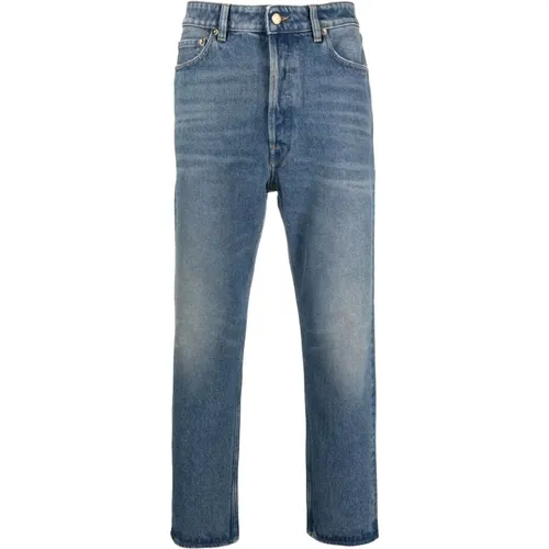 Slim Fit Medium Stone Jeans , male, Sizes: W31, W30, W34 - Golden Goose - Modalova