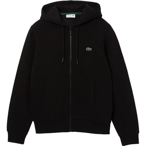 Zip-throughs, male, , Size: 2XL Full Zip Logo Sweatshirt - Lacoste - Modalova