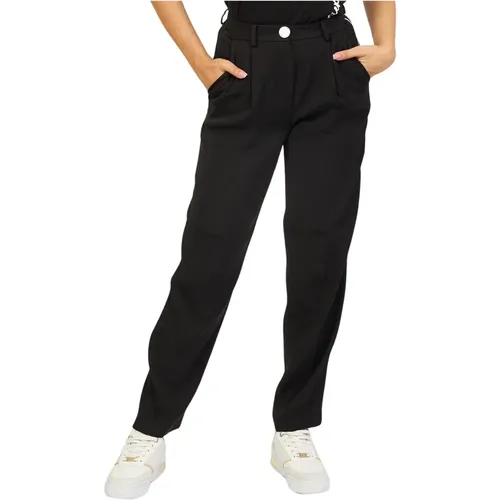 Embroidered Crepe Trousers , female, Sizes: 2XS - Armani Exchange - Modalova
